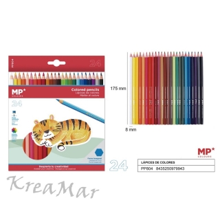 Drevené ceruzky - farebné  (24ks)