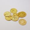 Peniažky na brušnú šatku zlaté - veľké 10ks/bal.(2cm)