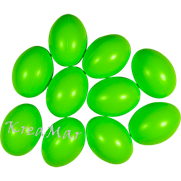 Plastové vajcia sv.zelené  (6cm)