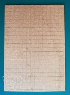 Penová guma trblietavá - mozaik A5 10x10mm (zlatá)