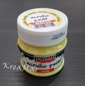 Matná akrylová farba - 50ml  (vanilka)