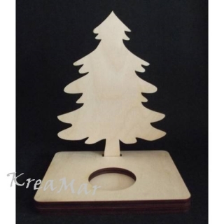 Svietník - vianočný stromček 123x155x6mm