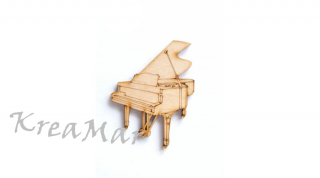 Drevený výrez - klavír (69x90x3mm)