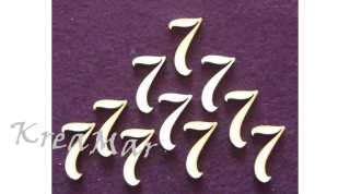 Drevené číslice -"7" (38x50x3mm) 1ks