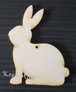 Drevený výrez - zajac (6cm)