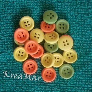 Drevené gombíky farebné (15mm)