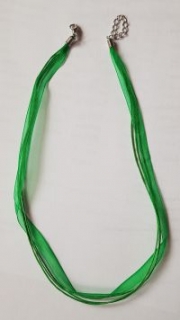 Retiazka - organza (zelená)