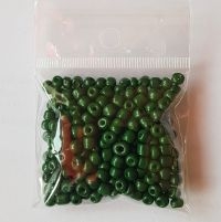 Rokajl - matné (4mm) tm.zelený