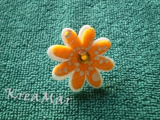 Kvety z filcu (4cm)