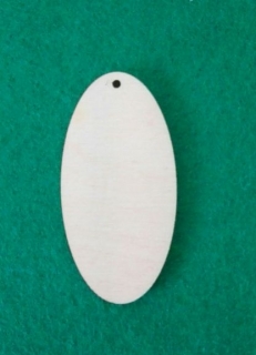 Drevená tabuľka - malá (3x6cm/3mm)