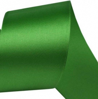 Saténová stuha - zelená  (3,8cm)