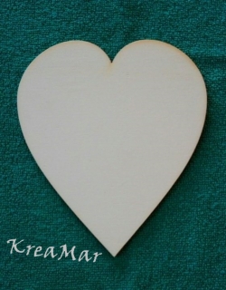 Drevená doštička tvar srdce (14x16,3cm)