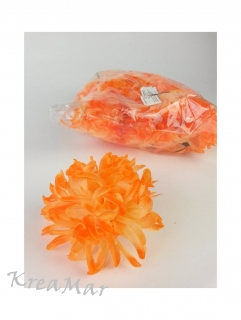 Dália hlava - oranžová  (9cm) 2ks