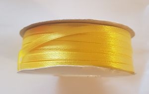 Saténová stuha (3mm/91m) - citrónovo žltá